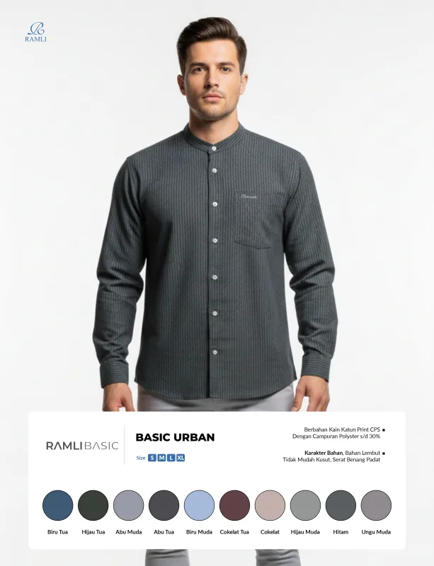Ramli Basic Long Sleeve Urban - 12
