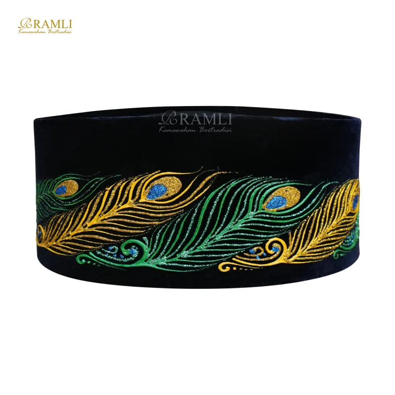 Ramli Songkok Lukis Peacock AC Tinggi 9 - 2