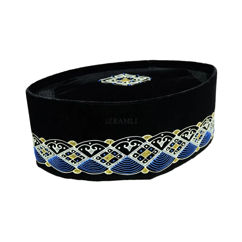 Ramli Songkok Lukis Blue Diamond AC Tinggi 9 - 2